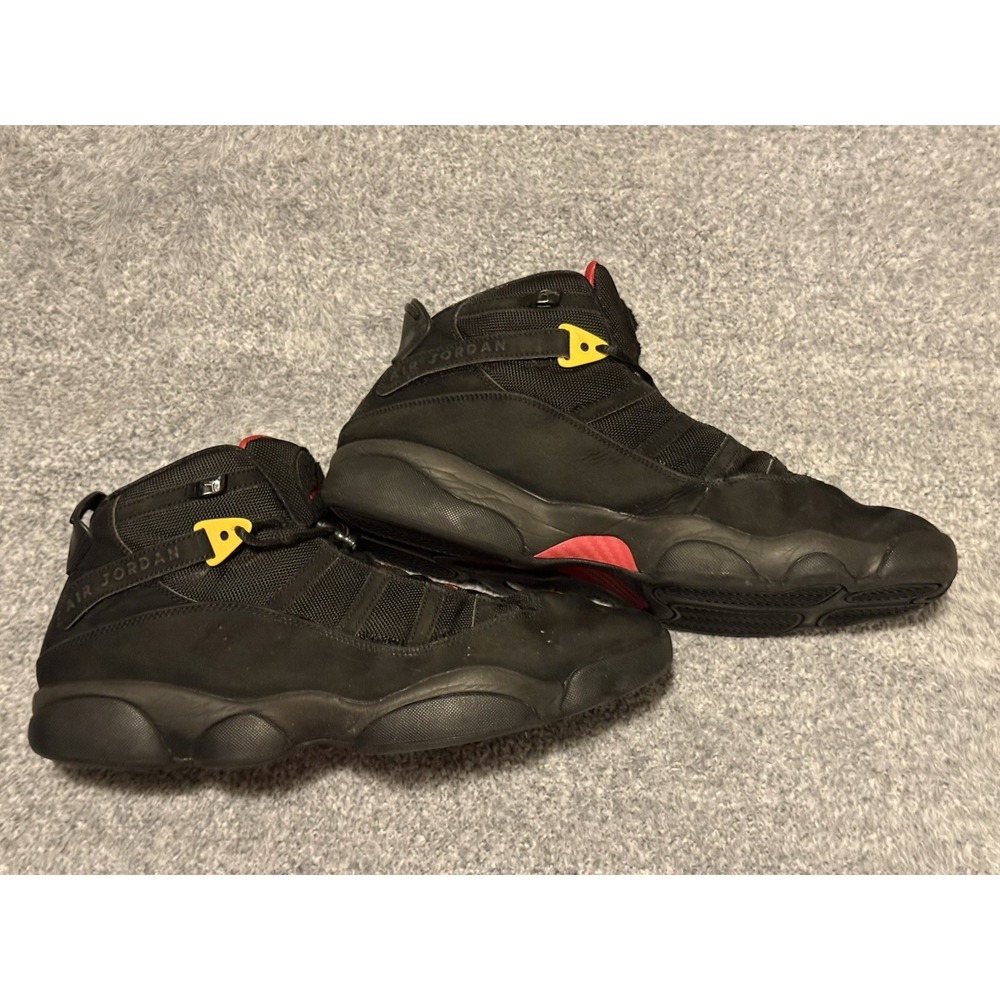 Size 14 - Air Jordan 6 Rings Black Red Sulfur